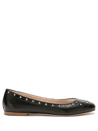Tod's studded ballerina shoes - women - Calf Leather/Calf Leather/Calf Leather - 41.5 - Black