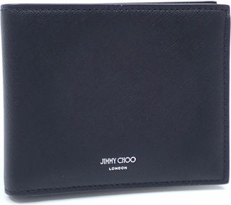 Jimmy Choo London Black Leather Wallet (Bi-Fold) (Pre-Owned)