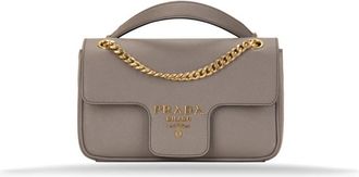 Prada Handbags - Dames - Schoudertassen - Beige - ONE Size - Leer - Tassen