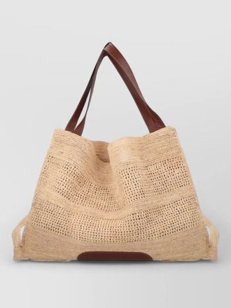 Hereu cador shoulder bag rectangular woven handles