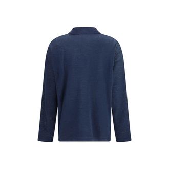 Max Mara Womens Blue Linen Cardigan Clothing