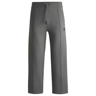 HUGO BOSS Hugo Mens Racing Bulls Tape Jogging Bottoms (Grey) Cotton - Size Large