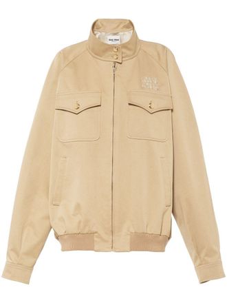 Miu Miu Giacca con ricamo - Toni neutri