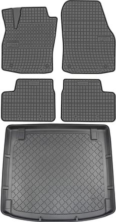 OEM Opel Astra Iii H Kombi De 2004 A Diciembre De 2014. Juego: Alfombrillas De Goma Para Coche + Alfombrilla Para Maletero