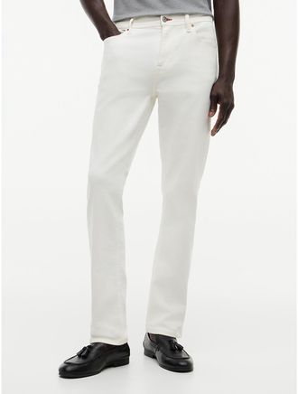 Tommy Hilfiger Mens Stretch Slim Jean - White - 28W x 30L