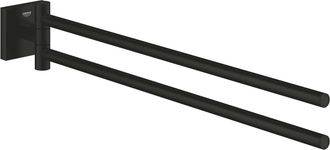 GROHE Start Cube - Toallero Doble, Longitud 44 Cm, Negro Mate 409762430