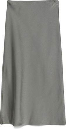 Patrizia Pepe satin midi skirt - Grey
