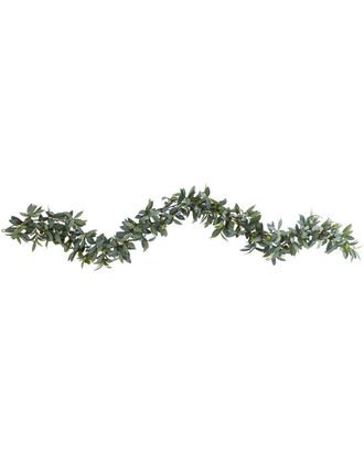 Nearly Natural 6.5Ft Olive Artificial Garland