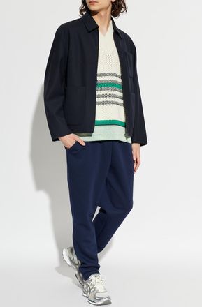 Lacoste Jacket With Pockets, Mens, Navy Blue