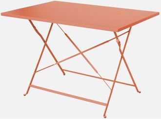 Sweeek Mesa De Jard&iacute;n Bistro Plegable De Metal 70cm, 4 Plazas