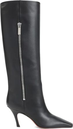 Amina Muaddi Stivali Mona 80mm - Nero