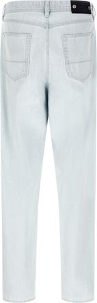 Stone Island Mens Blue Cotton Straight-Leg Jeans Clothing