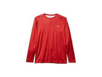 Columbia Terminal Tackle PFG Fishtm Long Sleeve Shirt Mens T Shirt Red Spark/White : 2XL, Polyester