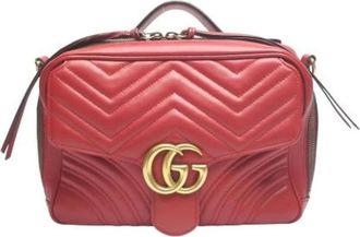 Gucci Pre-owned Cross Body Bags, female, Red, Size: ONE SIZE Pre-owned Vintage Cross Body Bag