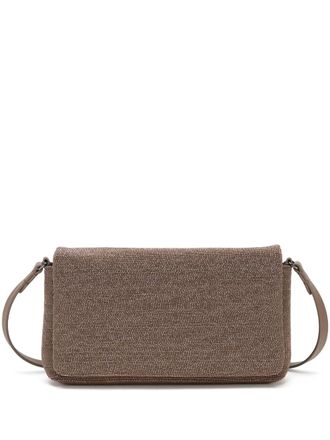 Brunello Cucinelli Monili-chain cross body bag - women - Brass/Leather - One Size - Brown