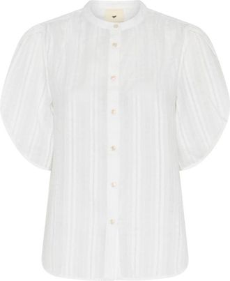 Julie Fagerholt - Heartmade Blouses & Shirts - Dames - Overhemden - Wit - L - Overhemden