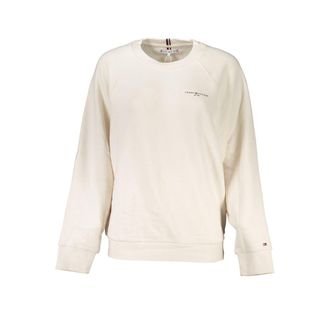 Tommy Hilfiger Beigekleurige Katoenen Dames Sweatshirt