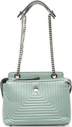 Fendi Pre-owned Shoulder Bags, female, Blue, Size: ONE SIZE Pre-owned Dotcom Click Shoulder Bag