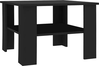 vidaXL Tavolino Da Salotto Nero 60x60x42 Cm In Legno Multistrato - Vidaxl