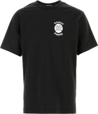 Kenzo Paris Emblem Klassiek T-shirt - Heren - T-shirts - Zwart - L - Katoen - Tops
