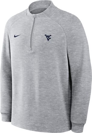 Nike West Virginia Par Nike Mens Therma-FIT College Half-Zip Pullover in Grey | 068F01HWVN-P8H