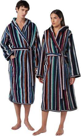 Missoni Home Chandler Cotton Terry Bathrobe With Lurex in Blue at Nordstrom, Size Small