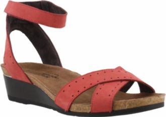 Naot Womens Wand Sandal In Red Brick