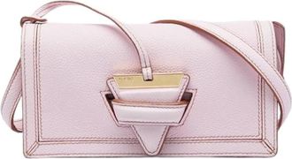 Loewe Pre-owned Barcelona portemonnee aan een ketting - Dames - Vintage Schoudertas - Roze - ONE Size - Leer - Vintage