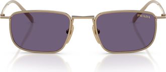 Prada 0pr D52s Rectangular Metal Sunglasses