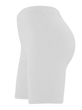 ZEE FASHION Miss Trendy Womens Cycling & Dancing Cotton Lycra Shorts - Active Wear for Comfort & Flexibility Premium Quality White M-L