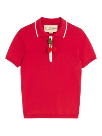 Valentino Garavani Embroidered Cherry Sweater