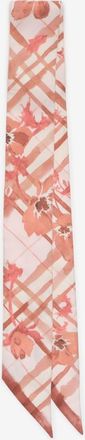 Burberry Skinny Watercolour Check Silk Scarf