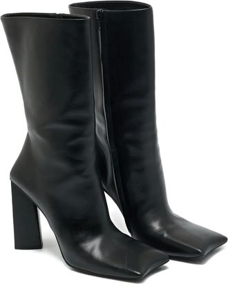 Balenciaga Stivali con punta quadrata - Nero