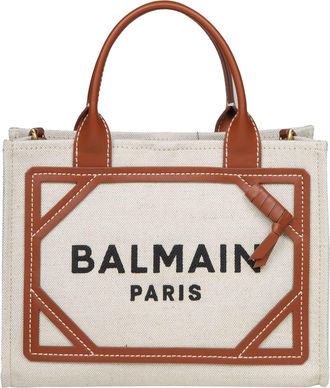 Balmain B-army Shopper In Canvas With Logo