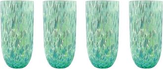 Mariposa Set Of 4 Sip Sip Confetti Drinking Glasses