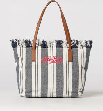 MC2 Saint Barth Borsa in cotone con logo ricamato