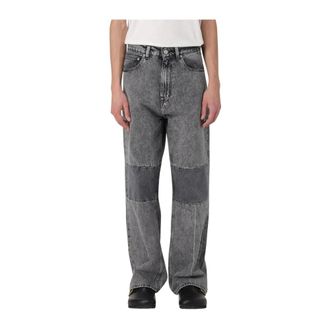 Our Legacy Straight Jeans, male, Gray, Size: W30 Grey Acid Wash Jeans