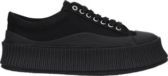 Jil Sander Womens Platform Sneakers - Black Textile - Size EU 36