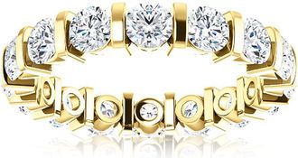 Pompeii3 2 1/3Ct Bar Set Diamond Lab Grown Eternity Ring 14k Gold