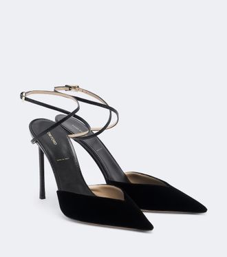 Tom Ford Salones destalonados Selen de terciopelo