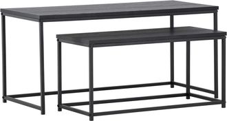 VE DESIGN Design Couchtisch-Set Staal - Schwarz