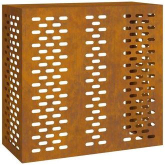 vidaXL Copertura per condizionatore daria Ruggine 110 x 50 x 105 cm vidaXL