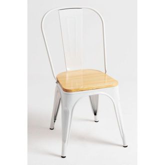 Regalos Miguel Sillas Comedor - Silla Torix Madera Natural - Blanco