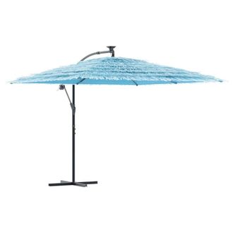 Berkfield Home Garden Parasol with Steel Pole Blue 290x290x238 cm | Size: 290 x 290 x 238 cm