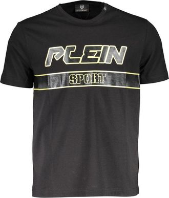 Plein Sport Black Cotton Mens Mens T-Shirt