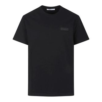 Givenchy Tops, Heren, Zwart, S, Katoen, Logo Patch T-Shirt
