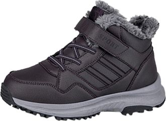 Generic Winter Warm Fashion Casual Sneakers for Women Outdoor Thickened Sole Comfortable Walking Footwear with Durable Design (Purple, 4.5)