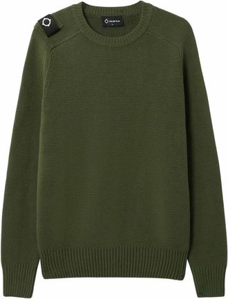 Mastrum Crew Neck Knit - Heren - Ronde hals truien - Groen - M - Katoen - Truien & Vesten