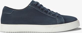 Clarks Mens Lockton Lace Navy Suede Trainers - Blue - Size UK 11