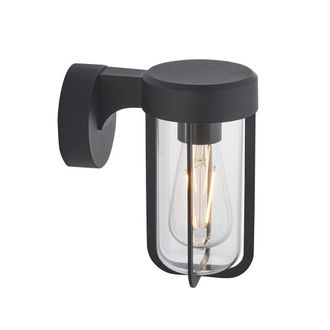 Netlighting BENEVENTO Dimmable Stylish Contemporary Outdoor Glass Wall Lamp in Black
